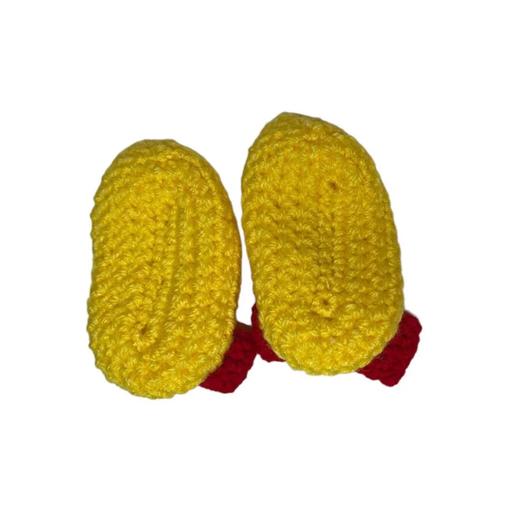 Handmade Baby Girl Crochet Snow White Halloween Costume Princess Dress Bow Shoes